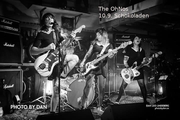 The OhNos (powerpop, riot grrrl/ SWE) +  Jeanne D'Arsch (Punkrock, riot grrrl/ Bln) im Schokokladen