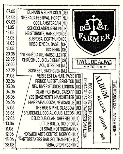 REAL FARMER (post-punk/indie-rock, nl) + PEPPI P. (garage/indie, bln)