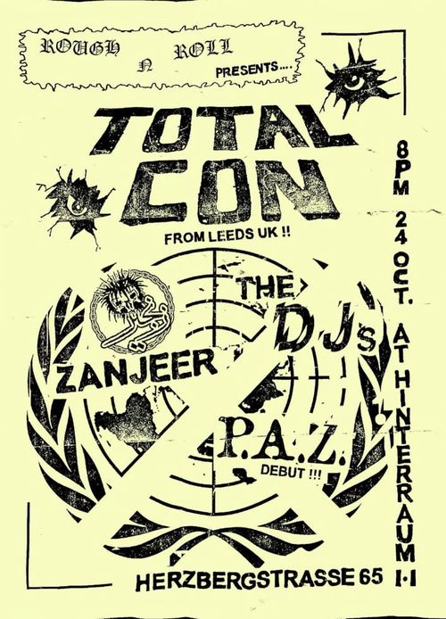 TOTAL CON + ZANJEER + THE DJs + P.A.Z.