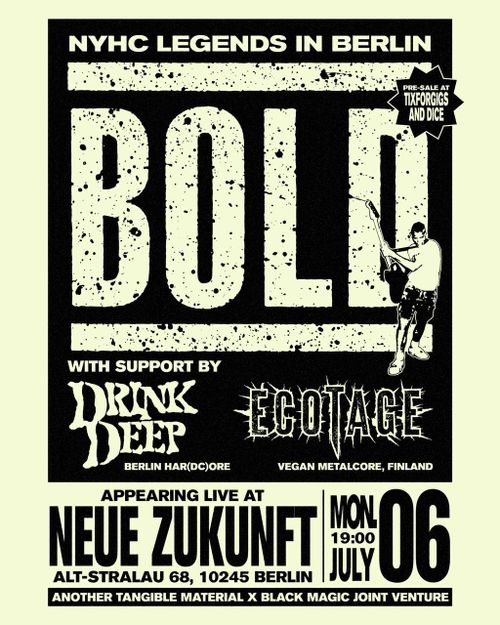 BOLD + DRINK DEEP + ECOTAGE