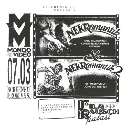 Mondo Video I: NEKROMANTIK I & II - Japan Cut (1987, OV with jap. subs, VHS) - 7PM